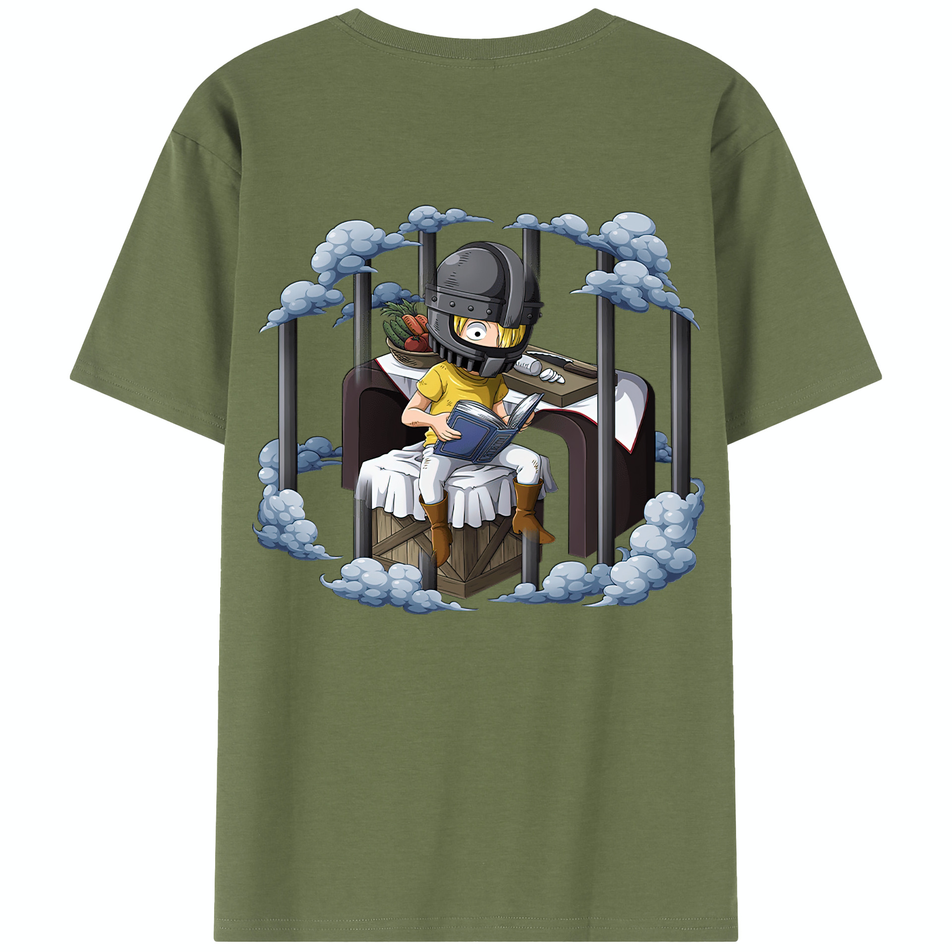 ワンピース サンジ ONE PIECE Sanji 綿100％半袖Tシャツ（背面プリント）